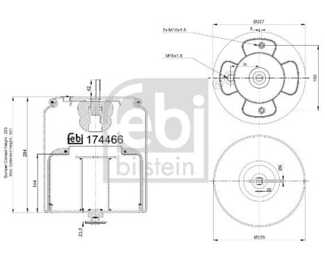 Soufflet, suspension pneumatique