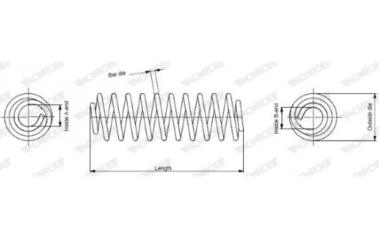 Ressort de suspension MONROE SPRINGS SE3292