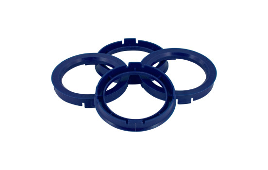 Anneaux de centrage TPI 64.0->56.6mm Bleu 4 pièces