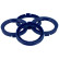 Anneaux de centrage TPI 64.0->56.6mm Bleu 4 pièces, Vignette 2