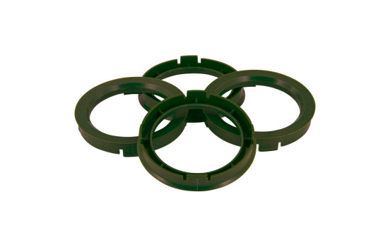 Anneaux de centrage TPI 67.1->65.1mm vert olive 4 pièces, Image 2