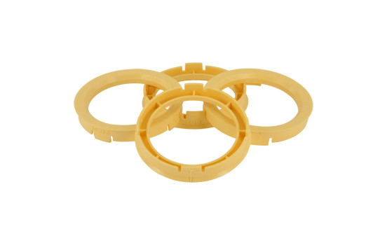 Anneaux de centrage TPI 70.1->54.1mm Jaune 4 pièces