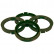 Anneaux de centrage TPI 72.5->65.1mm vert olive 4 pièces