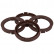 TPI ​Anneaux de centrage 69.1->67.6mm Marron 4 pièces