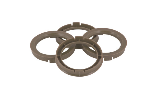 TPI ​Anneaux de centrage 73.0->66.6mm Gris 4 pièces, Image 2