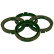 TPI ​Anneaux de centrage 76.0->65.1mm Vert olive 4 pièces, Vignette 2