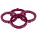 TPI Bagues de centrage 70.4->66.1mm Violet 4 pièces