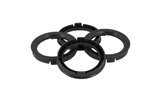 TPI Bagues de Centrage 72.5->71.6mm Noir 4 pièces, Image 2