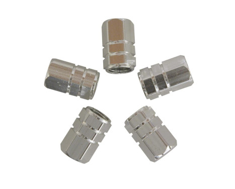 Bouchons de valve Piston Silver 5 pièces