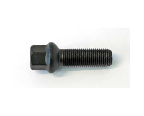 Boulon de roue H&R Sphérique R14 M14x1.50 - Longueur 43mm - Noir (par exemple Mercedes, VW T4)