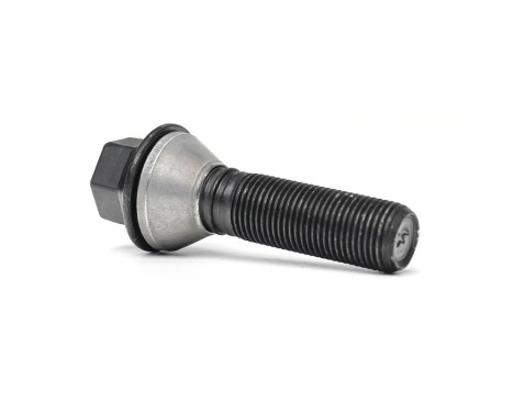 H&R Boulon de roue conique avec anneau mobile M14x1.25 - Longueur 31mm - Noir (ex. BMW)