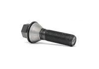 H&R Boulon de roue conique avec anneau mobile M14x1,25 - Longueur 39mm - Noir (ex. BMW)