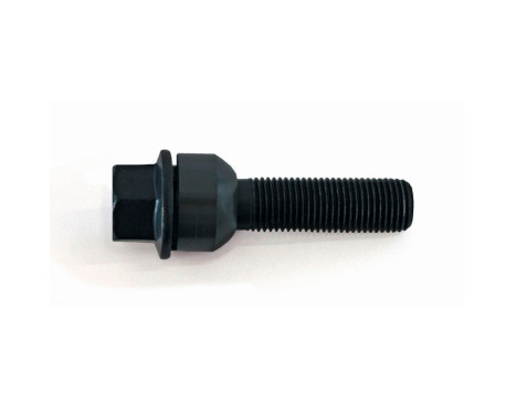 H&R Boulon de roue conique avec anneau mobile R16 M14x1.50 - Longueur 54mm - Noir (ex. Porsche)