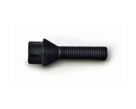 H&R Boulon de roue conique M12x1.50 - Longueur 24mm - Noir