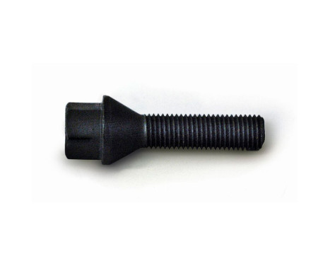 H&R Boulon de roue conique M12x1.50 - Longueur 28mm - Noir