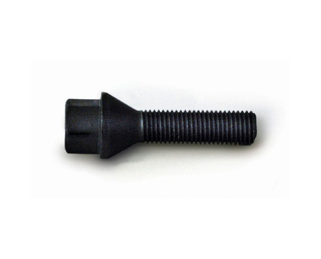 H&R Boulon de roue conique M12x1.50 - Longueur 45mm - Noir