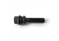 H&R Boulon de roue convexe avec anneau mobile R14 M14x1,50 - Longueur 54mm - Noir (ex. Porsche, VW T5, V
