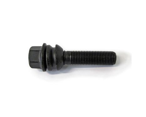 H&R Boulon de roue convexe avec anneau mobile R14 M14x1,50 - Longueur 54mm - Noir (ex. Porsche, VW T5, V