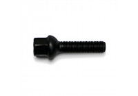 H&R Boulon de roue convexe R12 M12x1.50 - Longueur 40mm - Noir (ex. Mercedes)