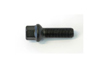 H&R Boulon de roue convexe R14 M14x1.50 - Longueur 28mm - Noir (ex. Mercedes, VW T4)