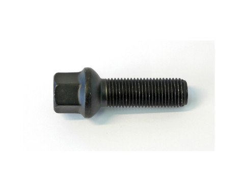 H&R Boulon de roue convexe R14 M14x1.50 - Longueur 28mm - Noir (ex. Mercedes, VW T4)