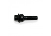 H&R Boulon de roue convexe R14 M14x1.50 - Longueur 30mm - Noir (ex. Audi Q3, Q5)