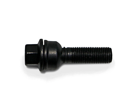 H&R Boulon de roue convexe R14 M14x1.50 - Longueur 45mm - Noir (ex. Audi Q3, Q5)