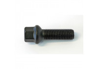 H&R Boulon de roue convexe R14 M14x1.50 - Longueur 45mm - Noir (ex. Mercedes, VW T4)