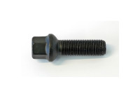 H&R Boulon de roue convexe R14 M14x1.50 - Longueur 47mm - Noir (ex. Mercedes, VW T4)