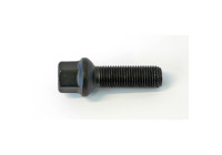H&R Boulon de roue convexe R14 M14x1.50 - Longueur 60mm - Noir (ex. Mercedes, VW T4)