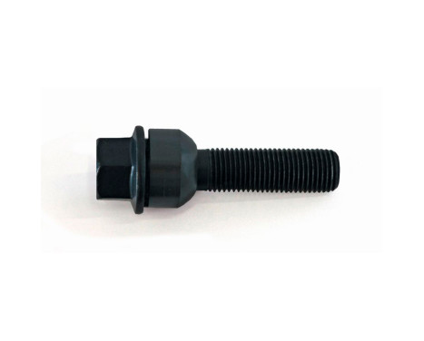 H&R Boulon de roue sphérique avec bague mobile R14 M14x1.50 - Longueur 60mm - Noir (ex Porsche)