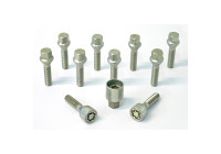 H&R Jeu de boulons de roue coniques M12x1,50 - Longueur 48mm - 10 pièces - avec blocages de roue