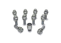 H&R Jeu de boulons de roue convexe R14 M14x1,50 - Longueur 45 mm - 10 pièces (par exemple Audi Q3, Q5) - incl.