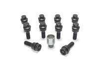 Jeu de boulons de roue H&R Bolconic R14 M14x1,50 - Longueur 42 mm - Noir - 10 pièces (par exemple Audi Q3, Q5) - in