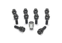 Jeu de boulons de roue H&R Bolconic R14 M14x1,50 - Longueur 48 mm - Noir - 10 pièces (par exemple Audi Q3, Q5) - in