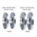Jeu d'entretoises de roue en aluminium Simoni Racing AUDI - A5 8T / 8T3 - AUDI - A4 B9 8W / 8W2 -, Vignette 3