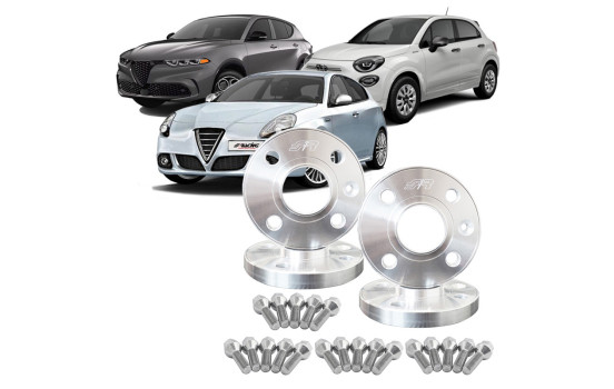 Kit d'entretoises de roue en aluminium Simoni Racing - Alfa Romeo Divers - 2x17,5 mm - 2x20 mm