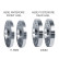 Kit d'entretoises de roue en aluminium Simoni Racing - Alfa Romeo Divers - 2x17,5 mm - 2x20 mm, Vignette 3