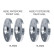 Kit d'entretoises de roue en aluminium Simoni Racing pour Smart - 2x16,5 mm - 2x16,5 mm, Vignette 3