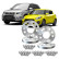 Kit d'entretoises de roue en aluminium Simoni Racing pour Suzuki Swift - 2x16 mm + 2x20 mm