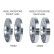 Kit d'entretoises de roue en aluminium Simoni Racing pour Suzuki Swift - 2x16 mm + 2x20 mm, Vignette 3