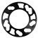 TPI Jeu d'entretoises de roue universelles 98->114,3 mm 5 mm 2 pièces, Vignette 2