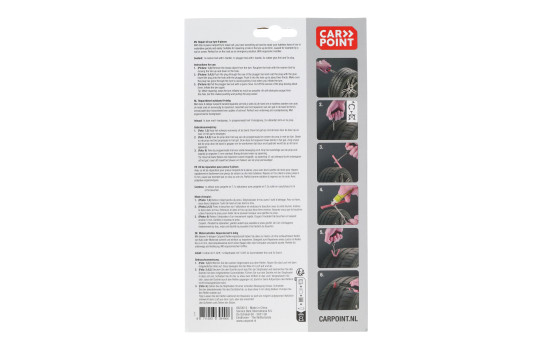 Kit de réparation de pneus Carpoint 9 pièces