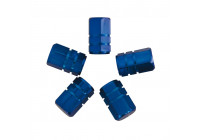 Bouchons de valve 5 pcs. piston bleu