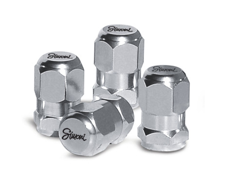 Bouchons de valve Simoni Racing Chrome Hexagonal, Image 2