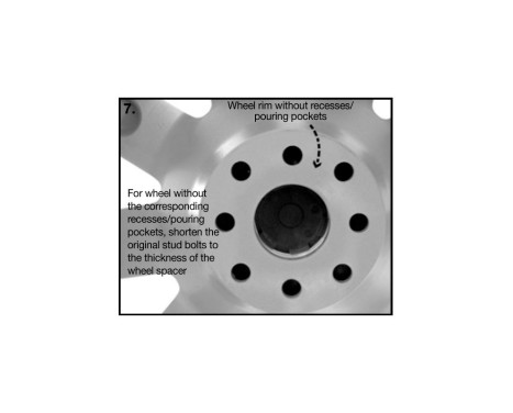 Jeu d'entretoises de roue H&R DRM-System 40 mm par essieu - Pas 6x114,3 - Moyeu 66,0 mm - Taille de boulon M12x1, Image 8