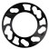 TPI Jeu d'entretoises de roue universelles 98->114,3 mm 3 mm 2 pièces, Vignette 2