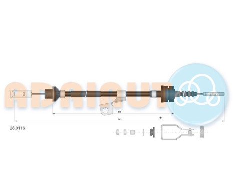 Cable d'embrayage