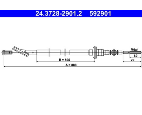 Cable d'embrayage