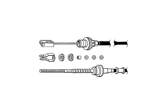 Tirette à câble, commande d'embrayage, Image 2